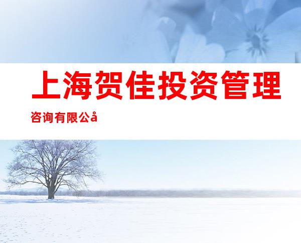 上海贺佳投资管理咨询有限公司
