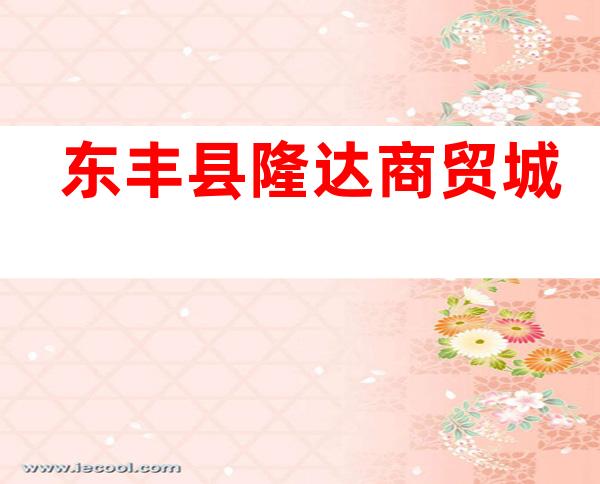 东丰县隆达商贸城
