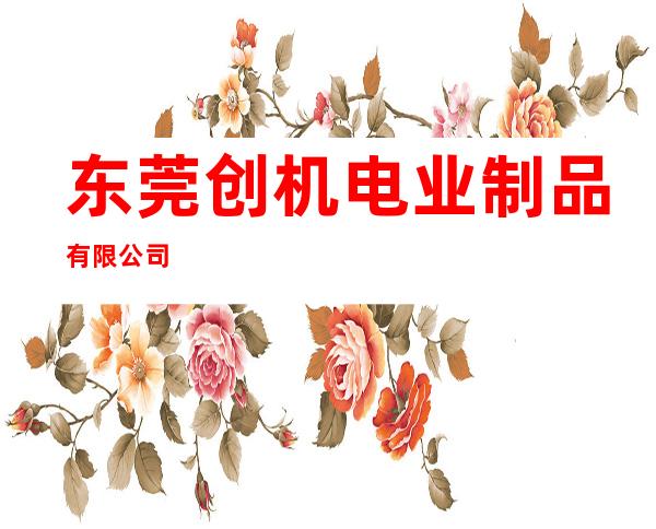 东莞创机电业制品有限公司