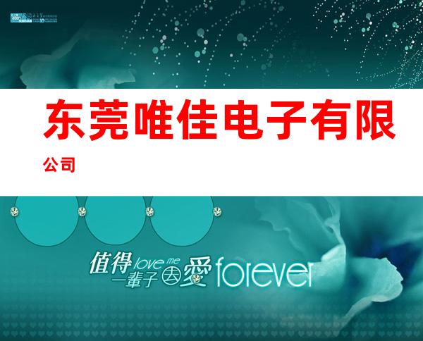 东莞唯佳电子有限公司