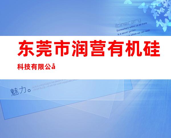 东莞市润营有机硅科技有限公司