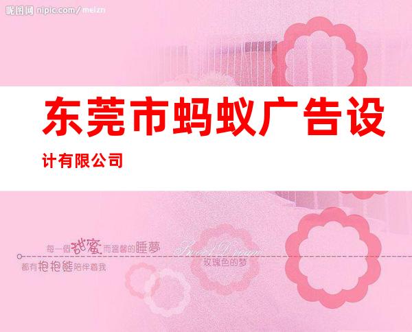 东莞市蚂蚁广告设计有限公司