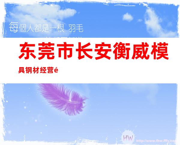 东莞市长安衡威模具钢材经营部