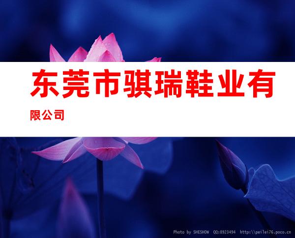 东莞市骐瑞鞋业有限公司