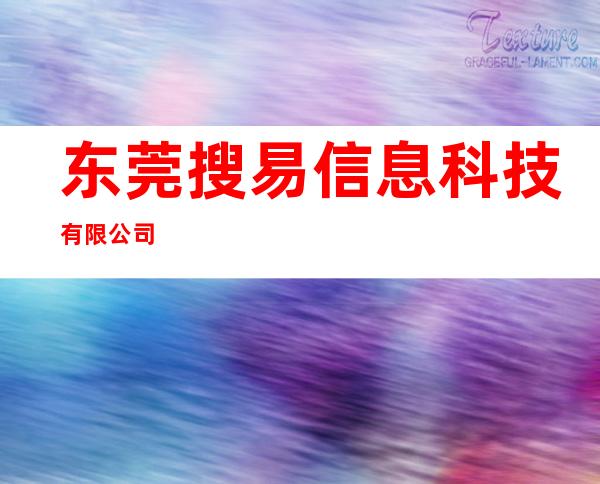 东莞搜易信息科技有限公司