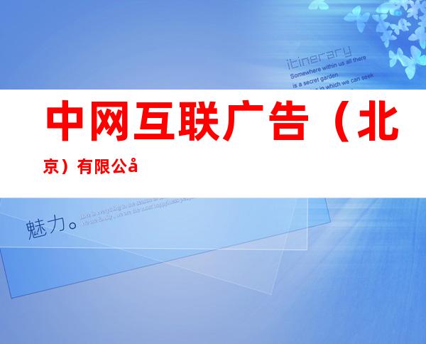 中网互联广告(北京)有限公司湖南分公司
