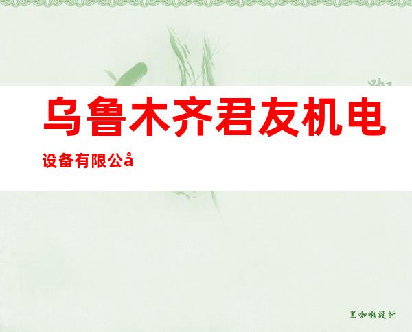 乌鲁木齐君友机电设备有限公司