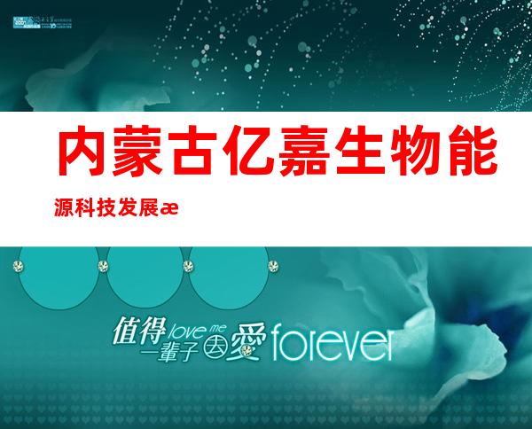 内蒙古亿嘉生物能源科技发展有限公司