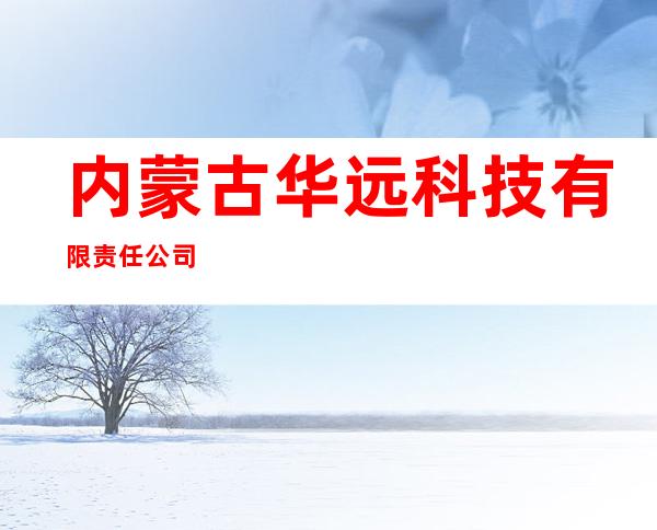 内蒙古华远科技有限责任公司