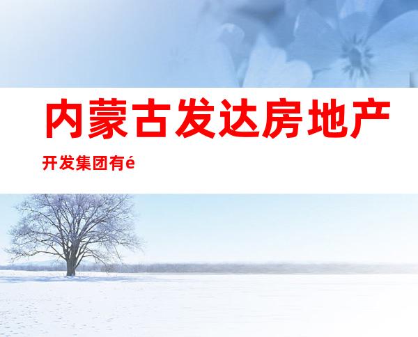 内蒙古发达房地产开发集团有限公司满购中心