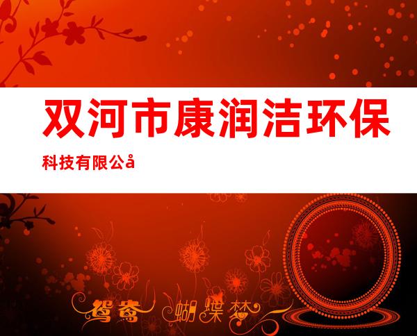 双河市康润洁环保科技有限公司