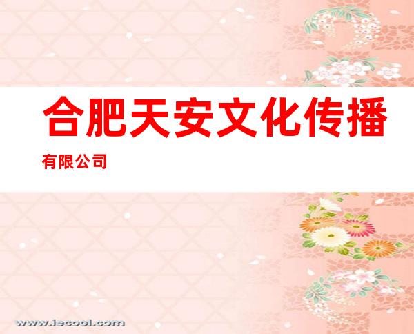 合肥天安文化传播有限公司
