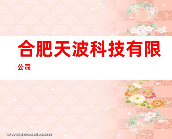 合肥天波科技有限公司
