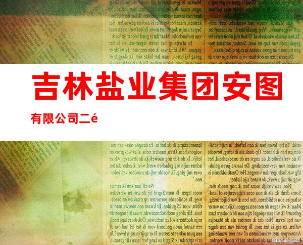 吉林盐业集团安图有限公司二道批发部