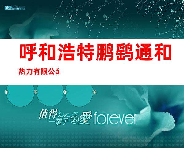呼和浩特鹏鹞通和热力有限公司