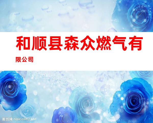 和顺县森众燃气有限公司