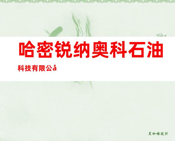 哈密锐纳奥科石油科技有限公司