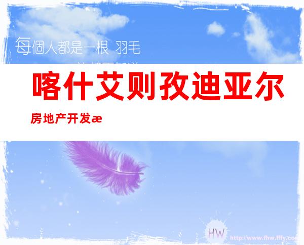 喀什艾则孜迪亚尔房地产开发有限公司