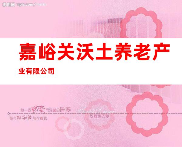 嘉峪关沃土养老产业有限公司