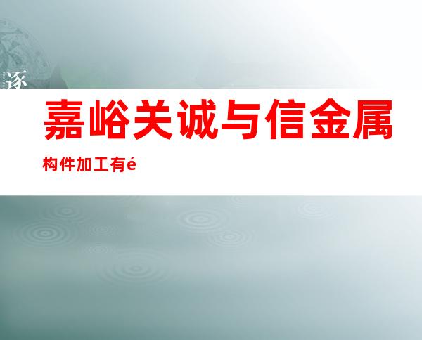嘉峪关诚与信金属构件加工有限公司