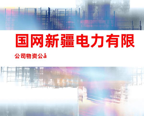 国网新疆电力有限公司物资公司