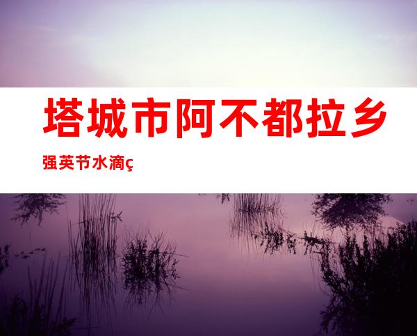 塔城市阿不都拉乡强英节水滴灌专业合作社