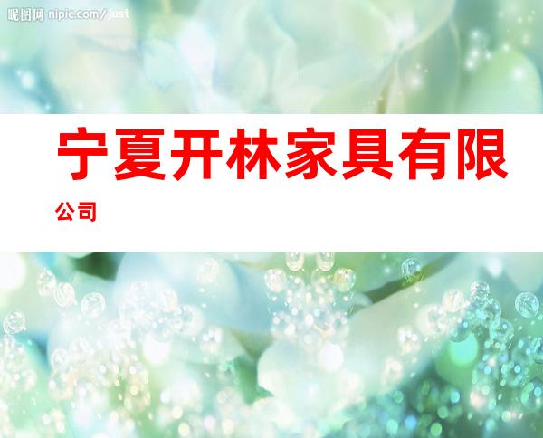 宁夏开林家具有限公司