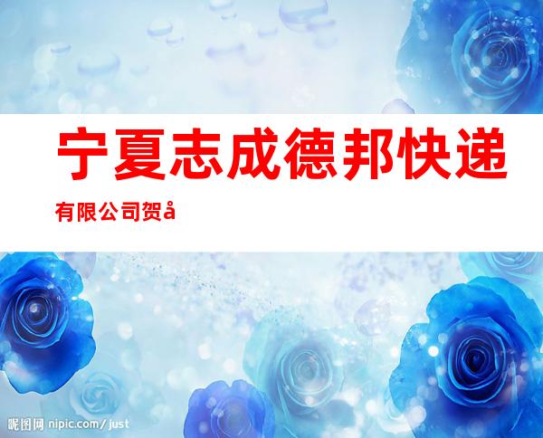 宁夏志成德邦快递有限公司贺兰县分公司