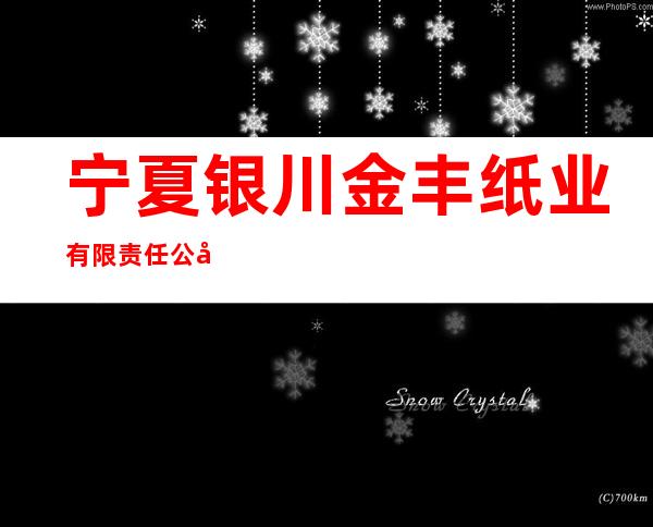 宁夏银川金丰纸业有限责任公司