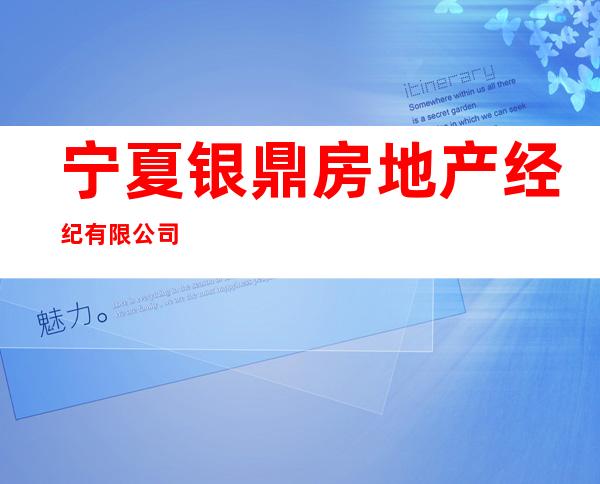 宁夏银鼎房地产经纪有限公司