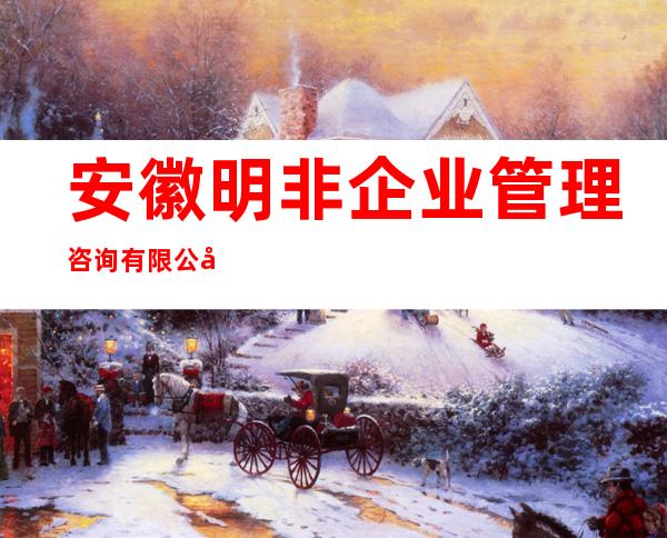 安徽明非企业管理咨询有限公司