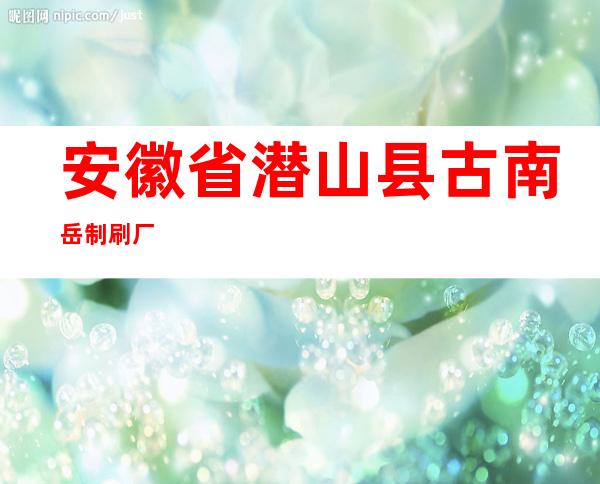 安徽省潜山县古南岳制刷厂