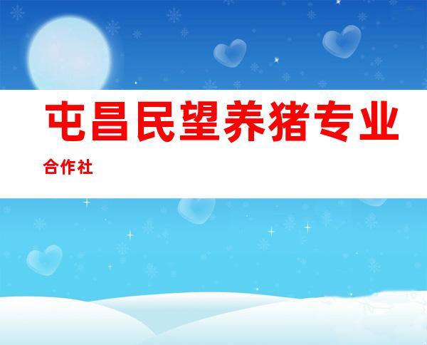 屯昌民望养猪专业合作社