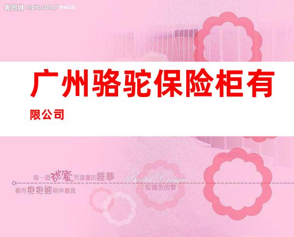 广州骆驼保险柜有限公司