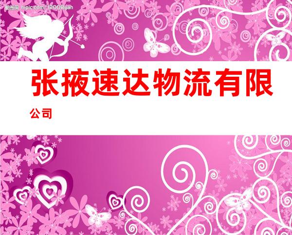 张掖速达物流有限公司