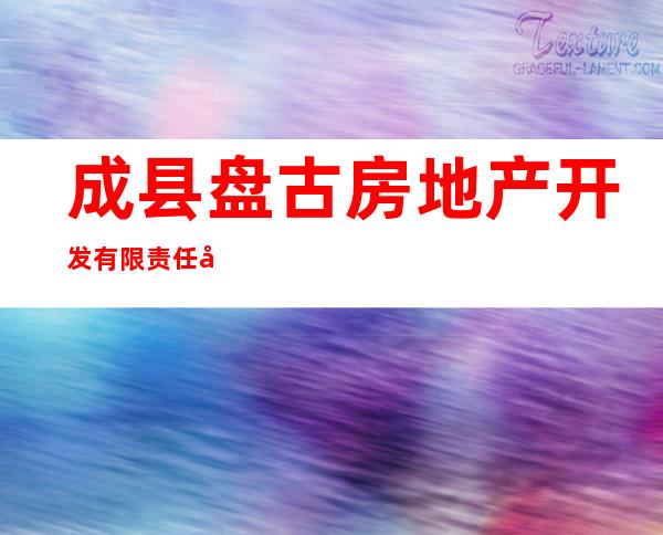 成县盘古房地产开发有限责任公司