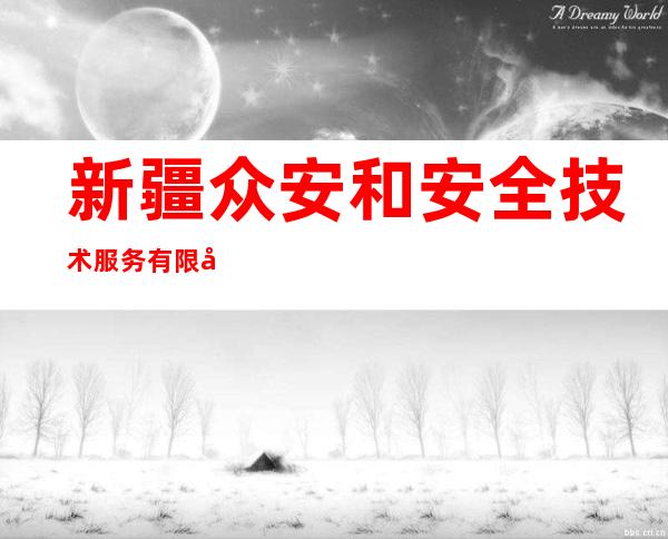 新疆众安和安全技术服务有限公司