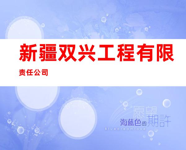 新疆双兴工程有限责任公司