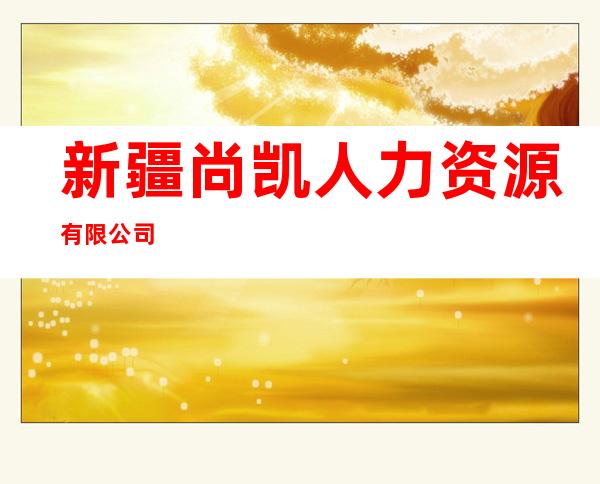 新疆尚凯人力资源有限公司