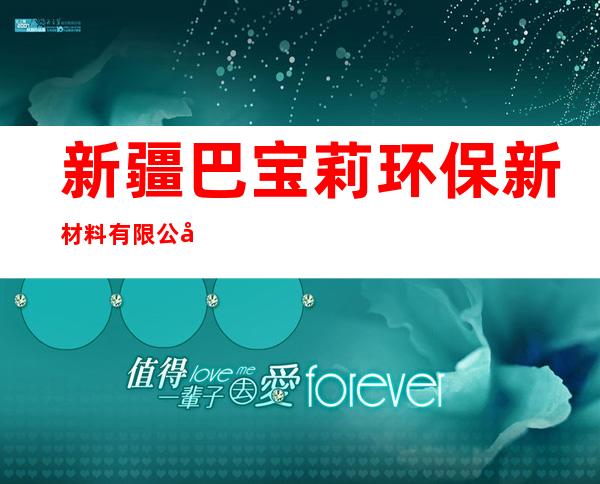 新疆巴宝莉环保新材料有限公司