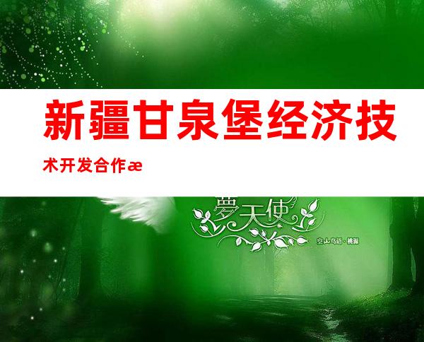 新疆甘泉堡经济技术开发合作有限公司