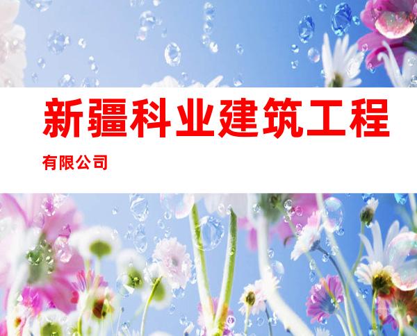 新疆科业建筑工程有限公司