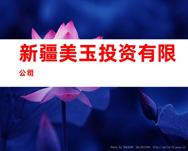 新疆美玉投资有限公司