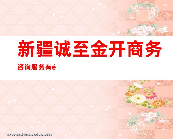 新疆诚至金开商务咨询服务有限公司