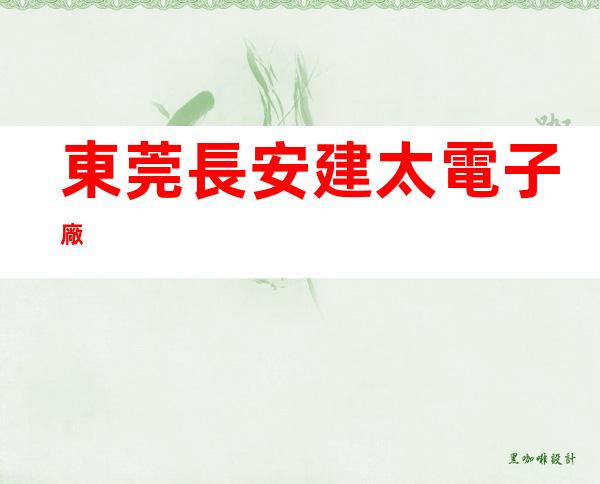 東莞長安建太電子廠