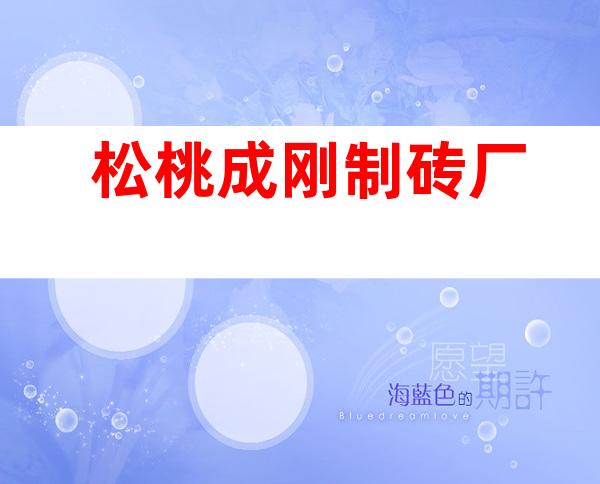 松桃成刚制砖厂