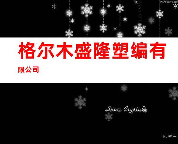 格尔木盛隆塑编有限公司