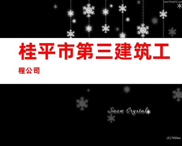 桂平市第三建筑工程公司