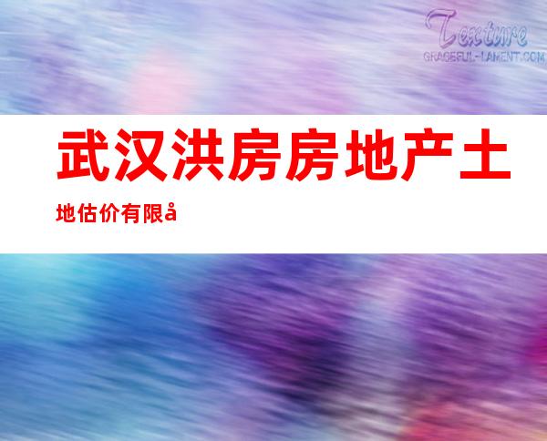 武汉洪房房地产土地估价有限公司林芝分公司
