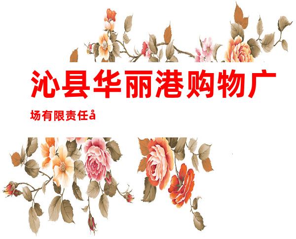 沁县华丽港购物广场有限责任公司